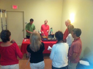 Dietitian Marie Cuevas does Cooking Demo